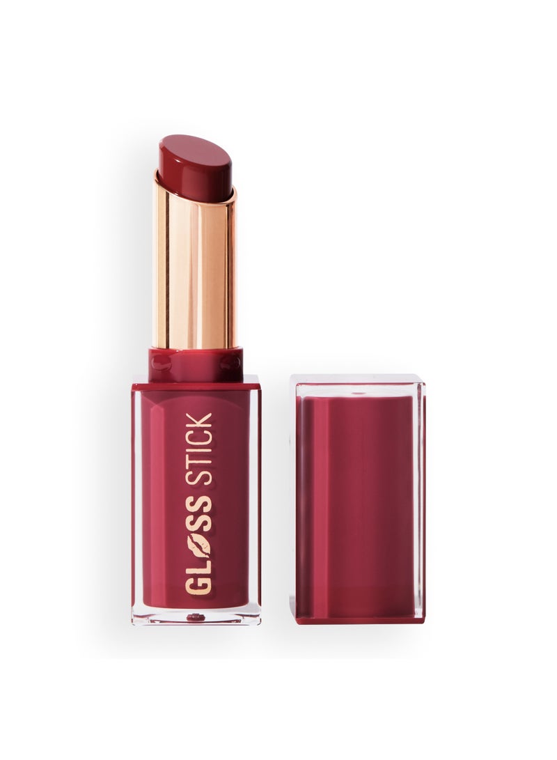 REVOLUTION Pout Shine Glossy Lipstick Rose Desire - Image 2